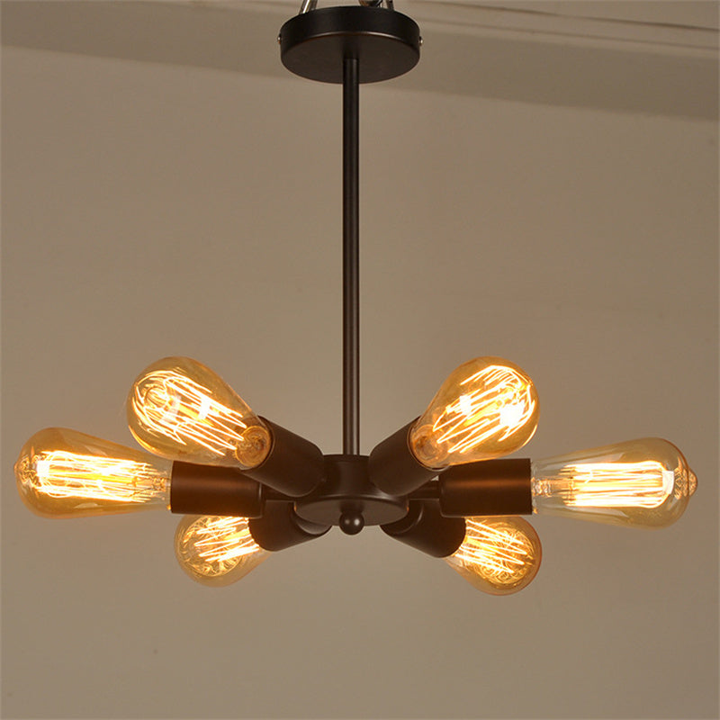 Iron Industrial Style Vintage Bulb Chandelier