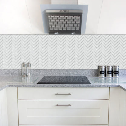 Scandinavian Modern Minimalist Style Herringbone Tile Wall Stickers