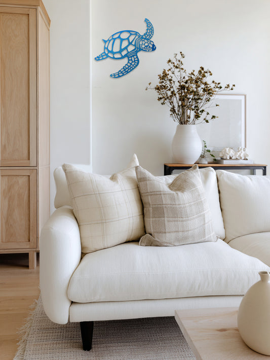 Rustic Sea Turtle Wall Decor Plaque - Vintage Coastal Style For Beach, Farmhouse