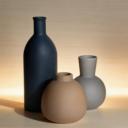 Rustic Farmhouse Ceramic Vase Set Of 3