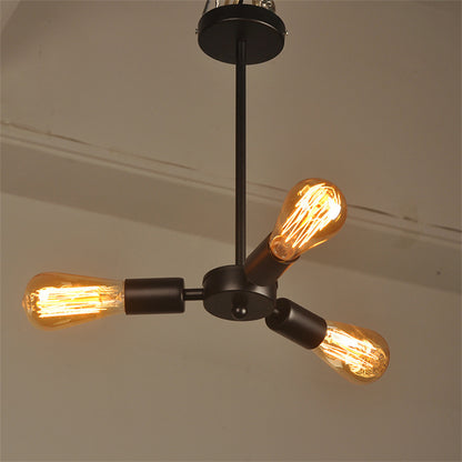 Iron Industrial Style Vintage Bulb Chandelier