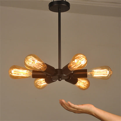 Iron Industrial Style Vintage Bulb Chandelier