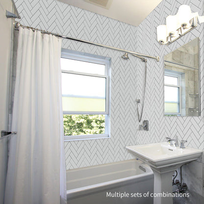 Scandinavian Modern Minimalist Style Herringbone Tile Wall Stickers