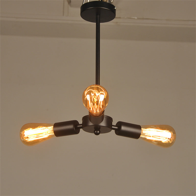 Iron Industrial Style Vintage Bulb Chandelier